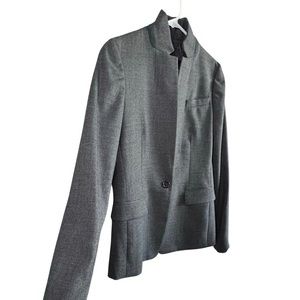 Gray Wool J. Crew Regent Blazer with Green Accent SZ 4T